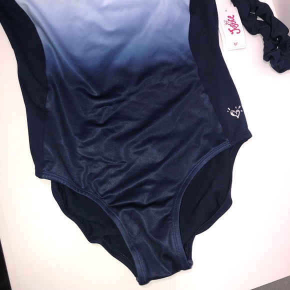 Justice Active Blue Ombre Leotard Size 20 - Picture 4 of 9